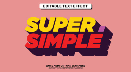 Super Simple Fully Editable Text Effect