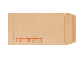Brown Envelope isolated on white background 