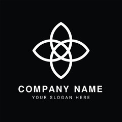 Chic Folded Leaf Logo Design