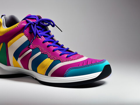 scarpa da ginnastica colorata 