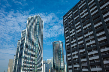 Fototapeta premium 東京湾岸都心のタワマン