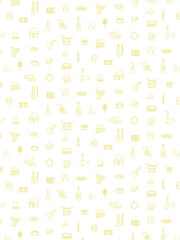楽器の壁紙パターンイラスト