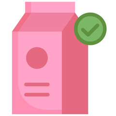 Milk flat icon. For presentation, graphic design, mobile application, web design, infographics or UI.