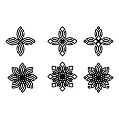 Sophisticated Harmony: Elegant and Simple Mandala Vector Art