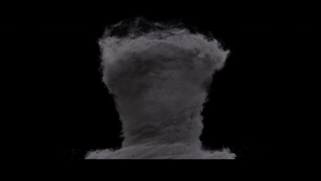 A huge tornado scene effect background footage, motion graphics, overlay 4K drag-and-drop editing software blending modes