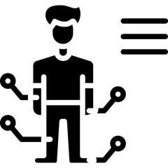 Gout problem solid icon. For presentation, graphic design, mobile application, web design, infographics or UI.