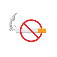 no smoking concept illustration, flat style illustration vector