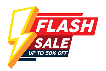 Flash sale promotion banner template design