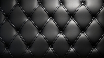 Black Upholstery Pattern, Black Luxury Leather Background