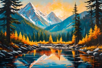 winter mountain landscape