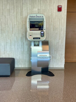 A patient Check-in kiosk at UC San Diego Health. La Jolla, CA USA on October 26, 2023.