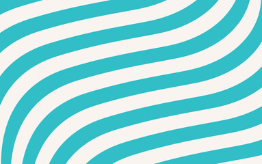 Abstract blue background with simple white wave lines