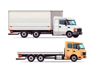 illustration of truck isolated on white background