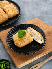 Tahu Bakso, Indonesian traditional snack made from tofu and beef. 
