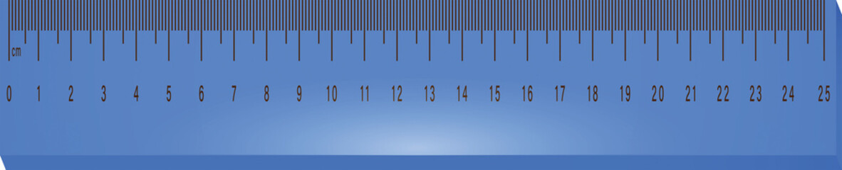 Digital png illustration of blue ruler on transparent background