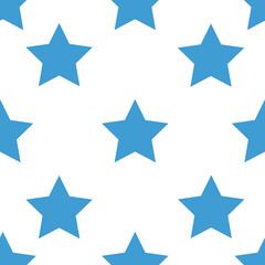 Obraz premium Digital png illustration of blue stars repeated on transparent background