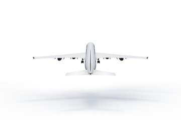 Digital png illustration of white plane taking off on transparent background