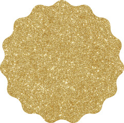 Golden glitter starburst price tag label, gold glittering sale sticker badge