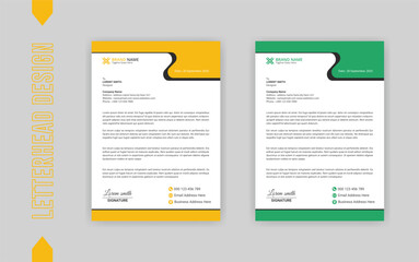 Obraz premium Corporate business letterhead Design, a4 page letterhead design and modern business flyers for print, modern letterhead design template for your project