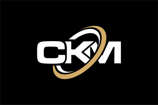 CKM creative letter logo design vector icon illustration