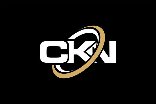 CKN creative letter logo design vector icon illustration