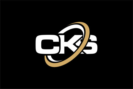 CKS creative letter logo design vector icon illustration