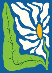 Vector floral abstract elements botanical contemporary