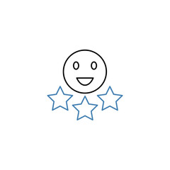 Personal Assessment concept line icon. Simple element illustration.Personal Assessment concept outline symbol design.