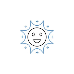 joy concept line icon. Simple element illustration.joy concept outline symbol design.