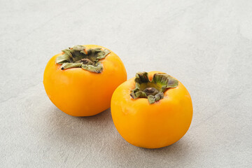 Fresh Ripe Persimmon or Kesemek fruit 
