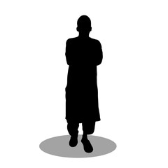 Muslim men silhouette