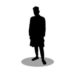 Muslim men silhouette