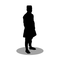 Muslim men silhouette
