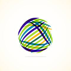 Abstract circle logo - minimalist emblem, timeless and universal shape of circle. Unique logo represent range of brands and concepts, encapsulating simplicity and creativity in single, iconic image