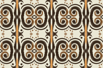 Ethnic pattern design. traditional patterned vector It is a pattern created by combining geometric shapes. Create beautiful fabric patterns. Design for print. Using in the fashion industry.