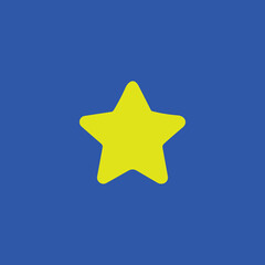 star icon vector on blue background 