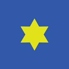 star icon vector on blue background 