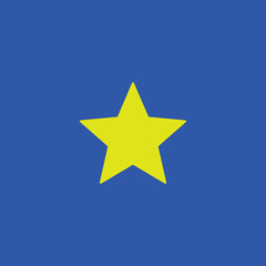 star icon vector on blue background 