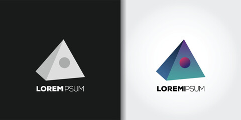 pyramid logo - obrazy, fototapety, plakaty