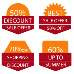 Summer sale isolated vector
