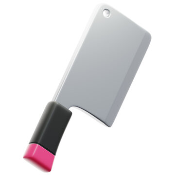butcher knife 3d Icon Design