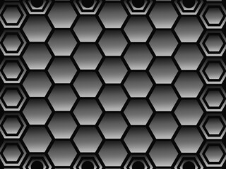 Abstract dark background with metallic luxury shapes. Metal background. Perfect for Banners, Plaques, Posters, Flyers and Banner Designs. Eps10 vector template.