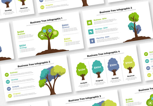 Business Tree Infographic Template layout