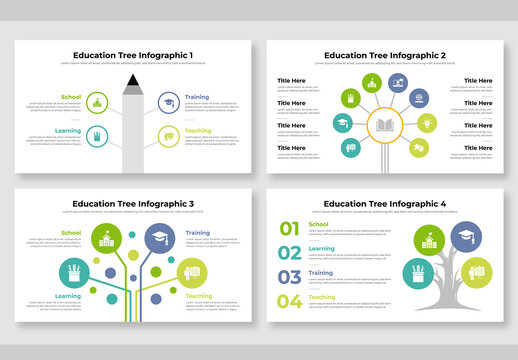 Education Tree Infographic Template layout