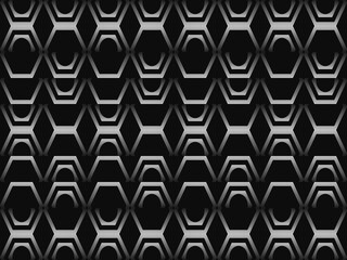 Abstract dark background with metallic luxury shapes. Metal background. Perfect for Banners, Plaques, Posters, Flyers and Banner Designs. Eps10 vector template.