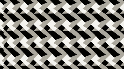 Black and white weaving Houndstooth seamless pattern
