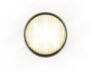 3d illustration of classic car headlamp fontal view © ANTONIUS