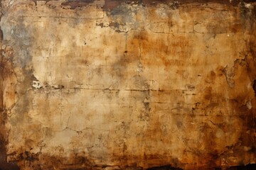 Grunge texture / background on a cracked metal wall with rusty surface. - obrazy, fototapety, plakaty