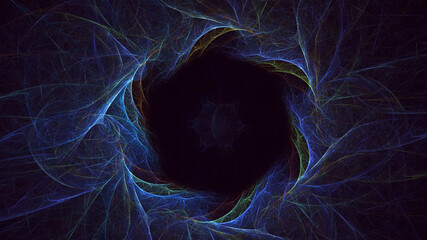 3D manual rendering abstract round light background