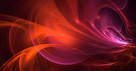 3D manual rendering abstract technology fractal background